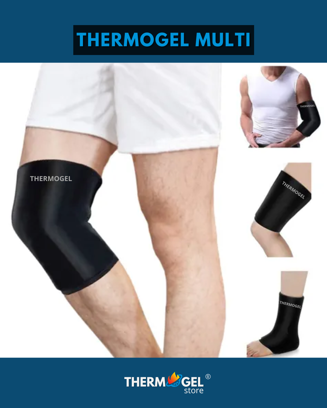 THERMOGEL MULTI - Cotovelo, Antebraço, Punho, Coxa, Joelho, Panturrilha e Tornozelo