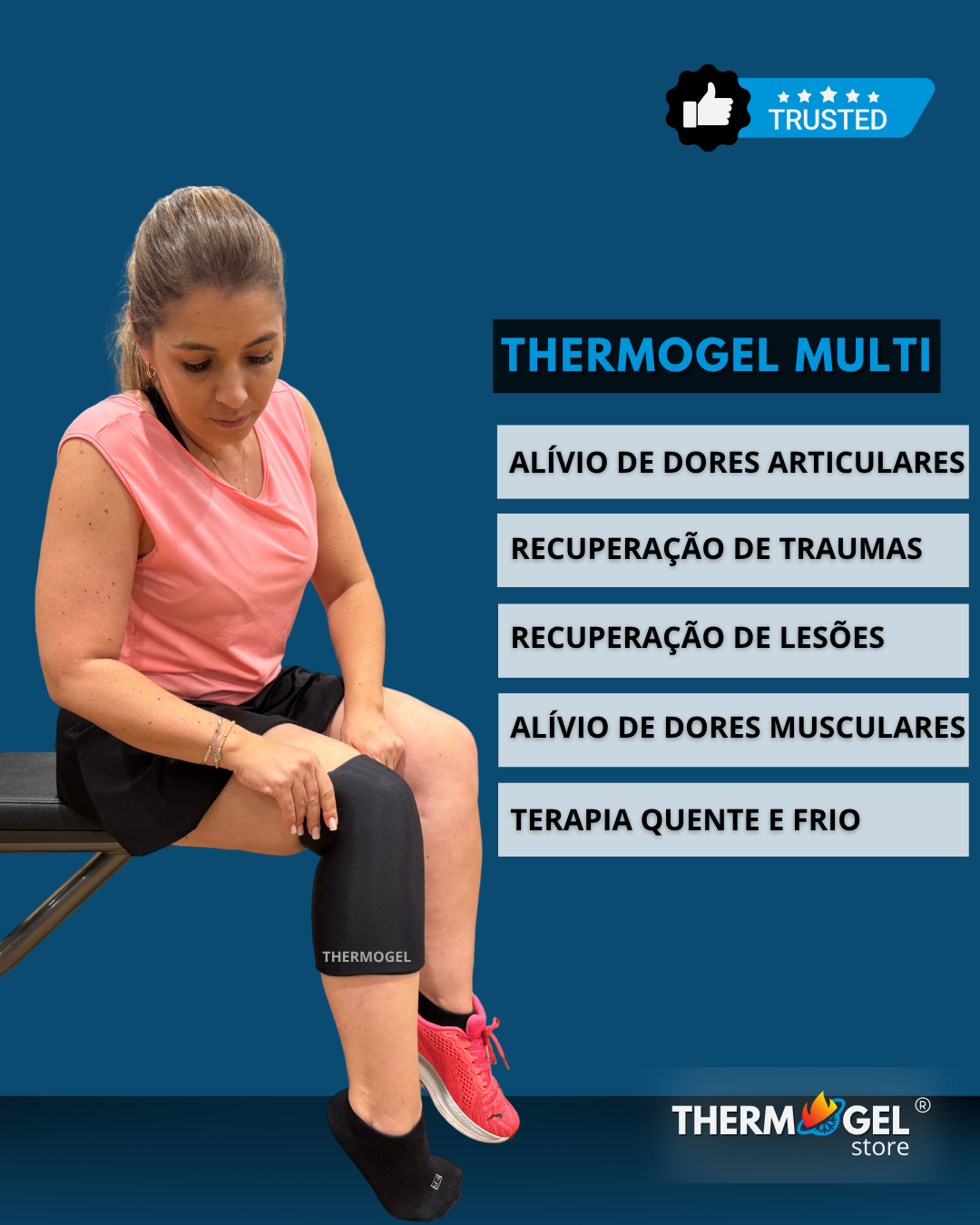THERMOGEL MULTI - Cotovelo, Antebraço, Punho, Coxa, Joelho, Panturrilha e Tornozelo