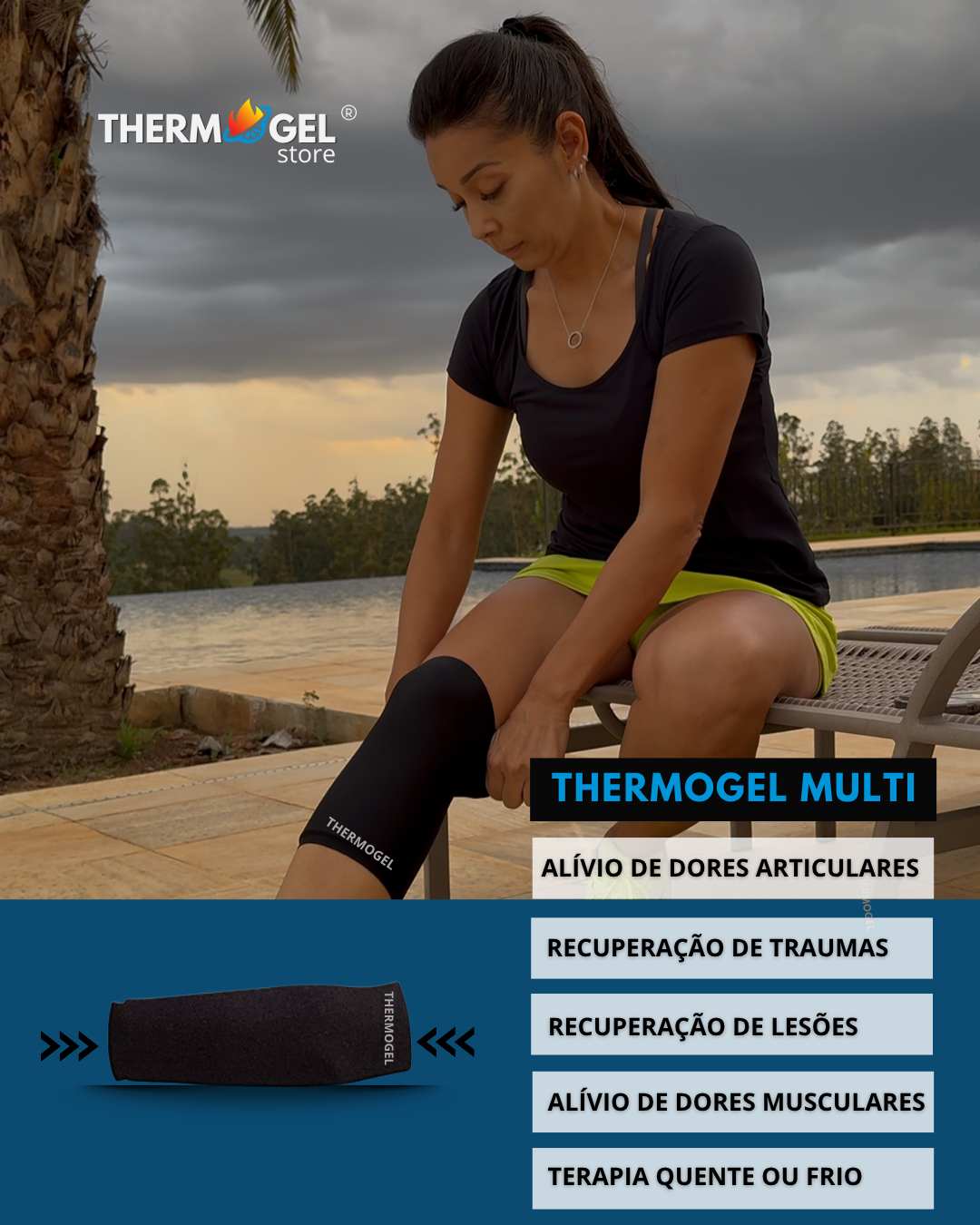 THERMOGEL MULTI - Cotovelo, Antebraço, Punho, Coxa, Joelho, Panturrilha e Tornozelo